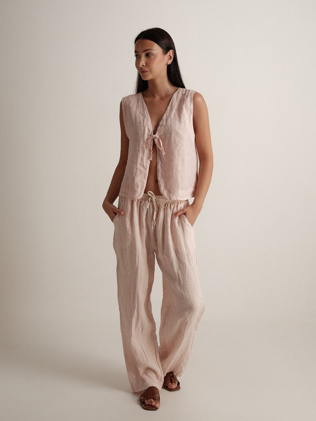 Pantalone riviera in puro lino