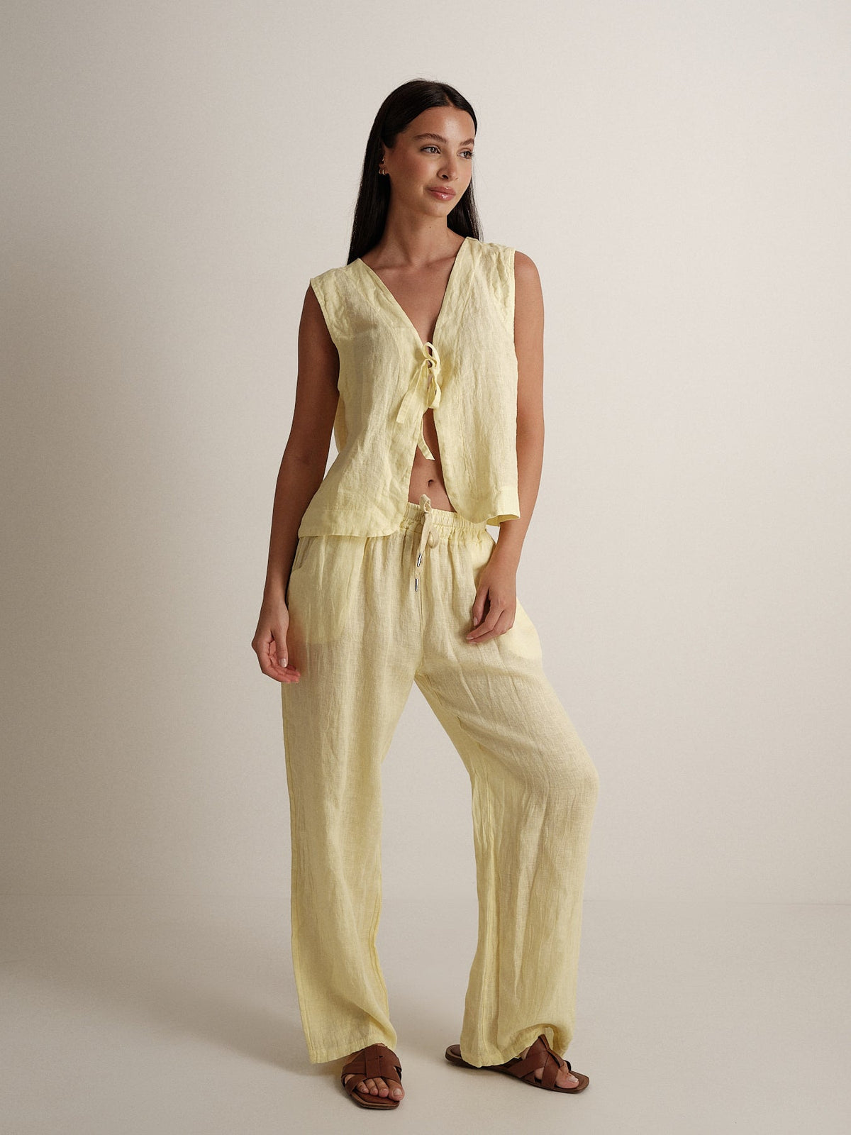 Pantalone riviera in puro lino