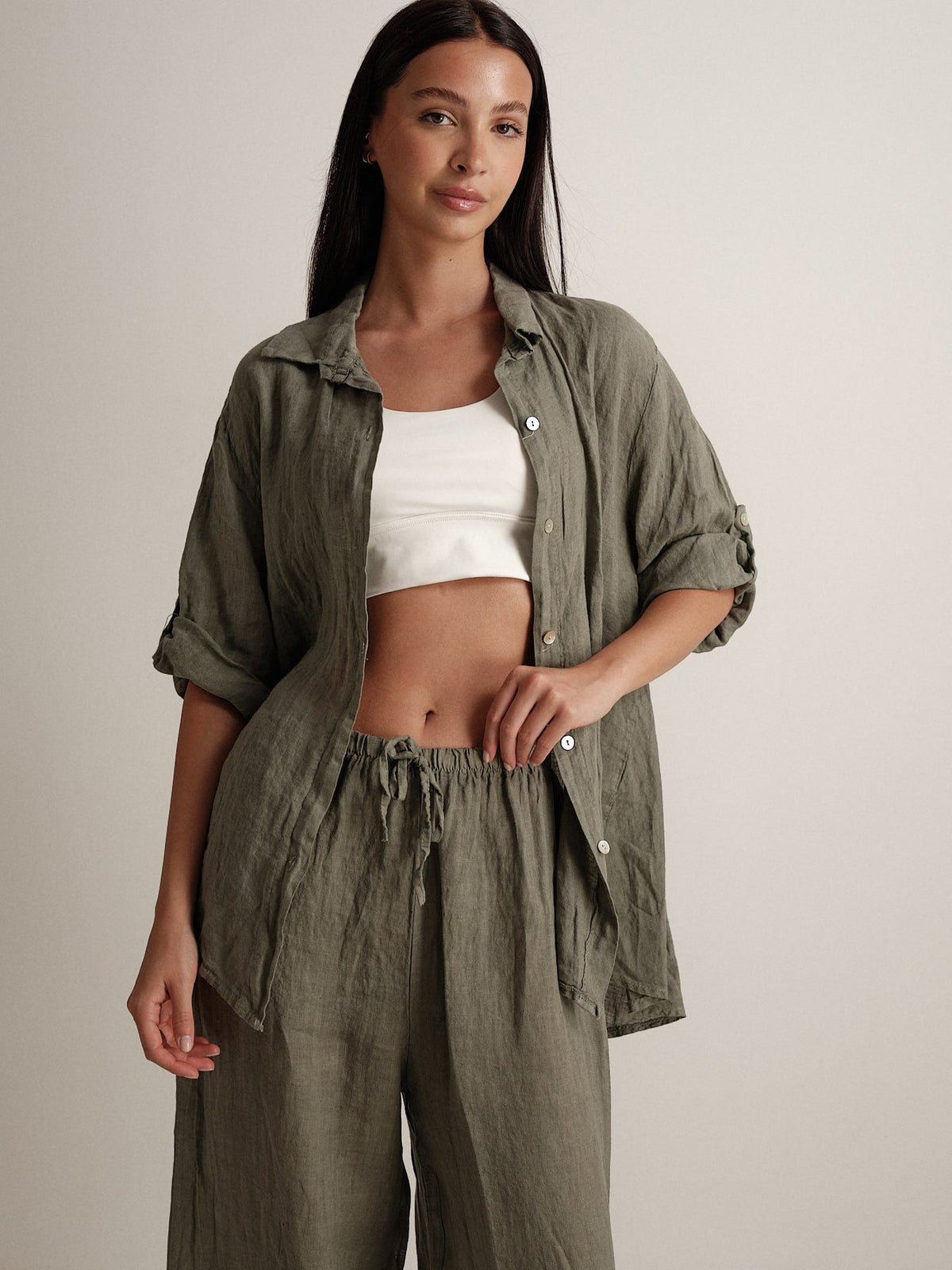 Camicia in puro lino