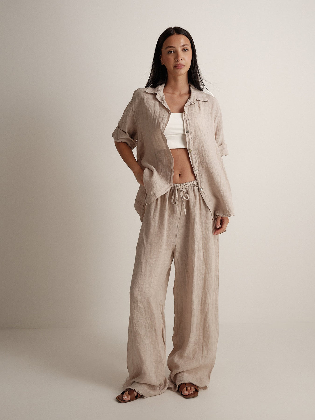 Camicia in puro lino