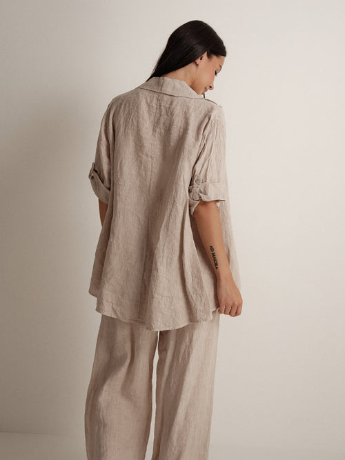 Camicia in puro lino