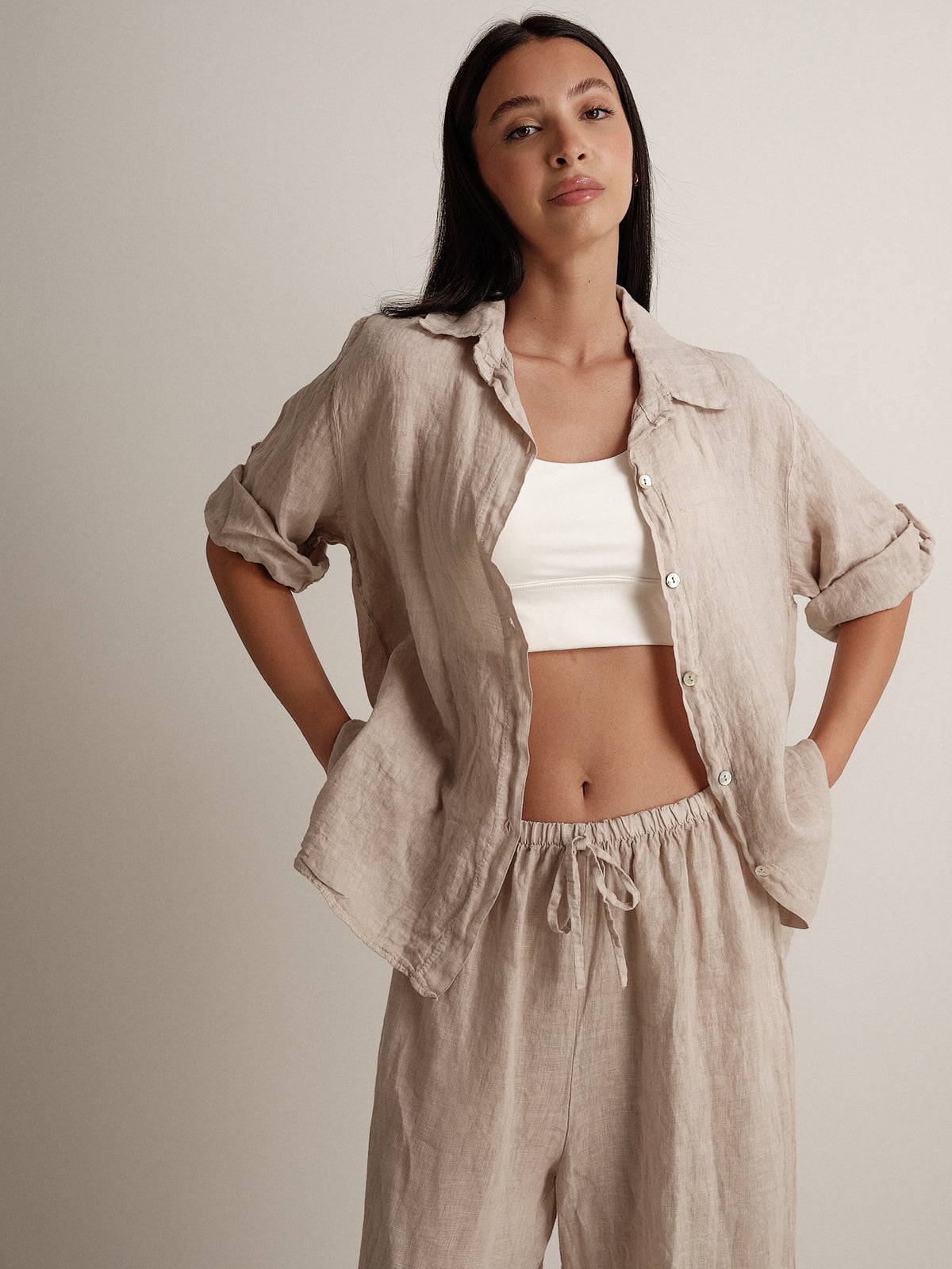 Camicia in puro lino