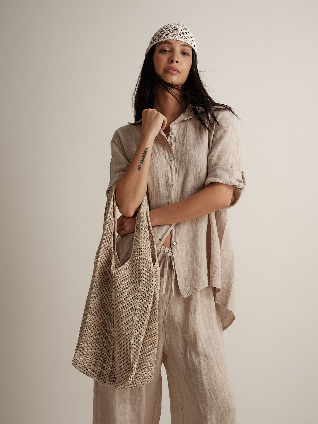 Borsa Côte in macramè