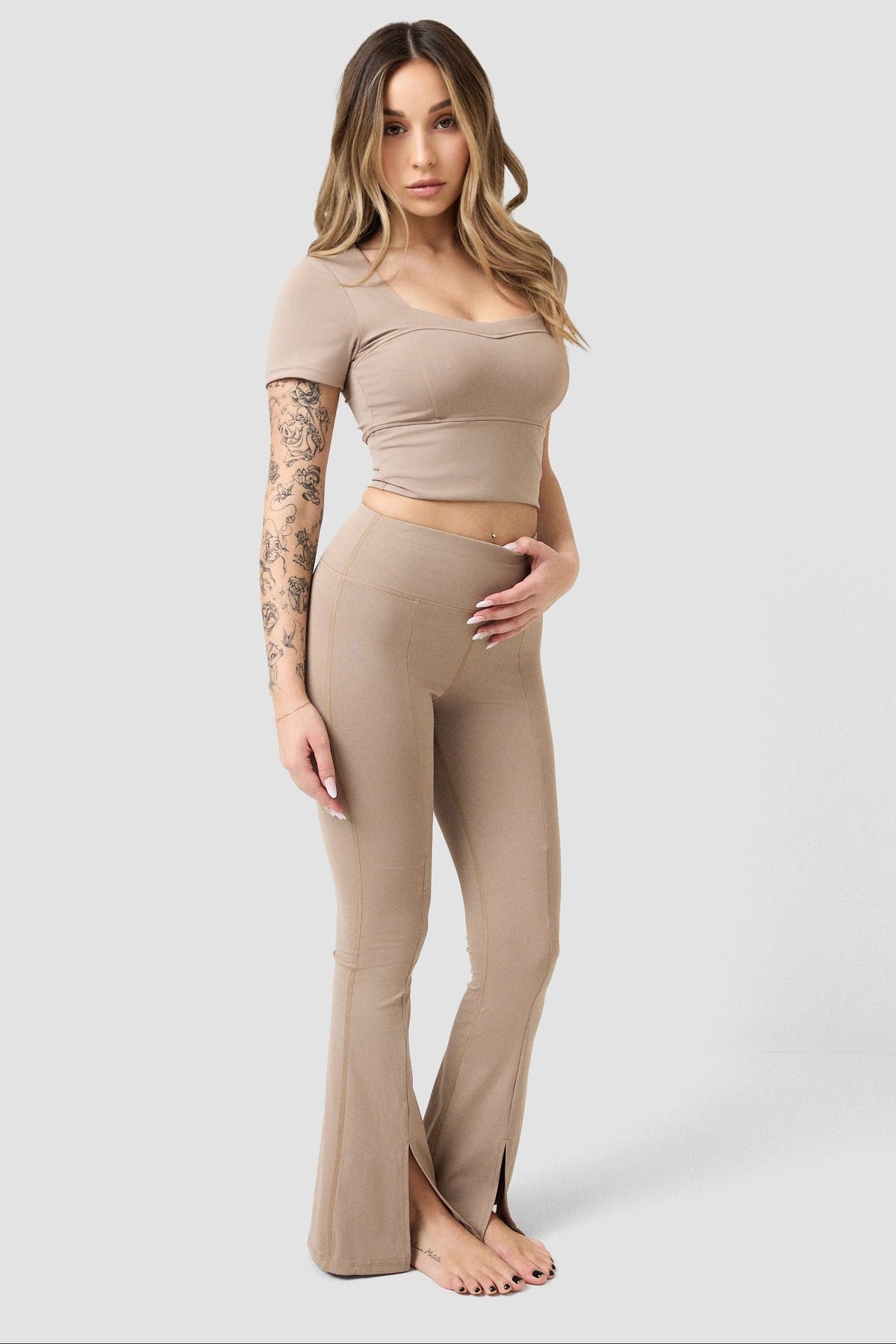 Leggings Flair con spacco frontale