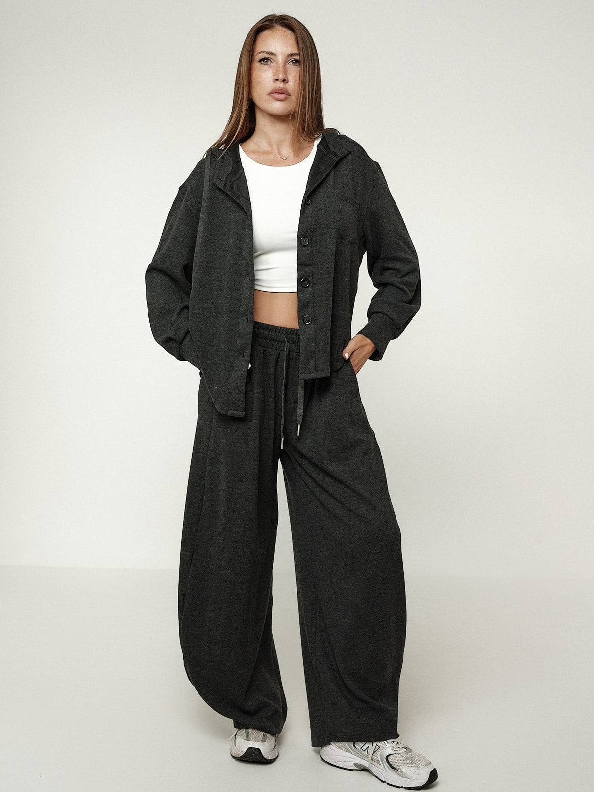Coordinato hoodie wide