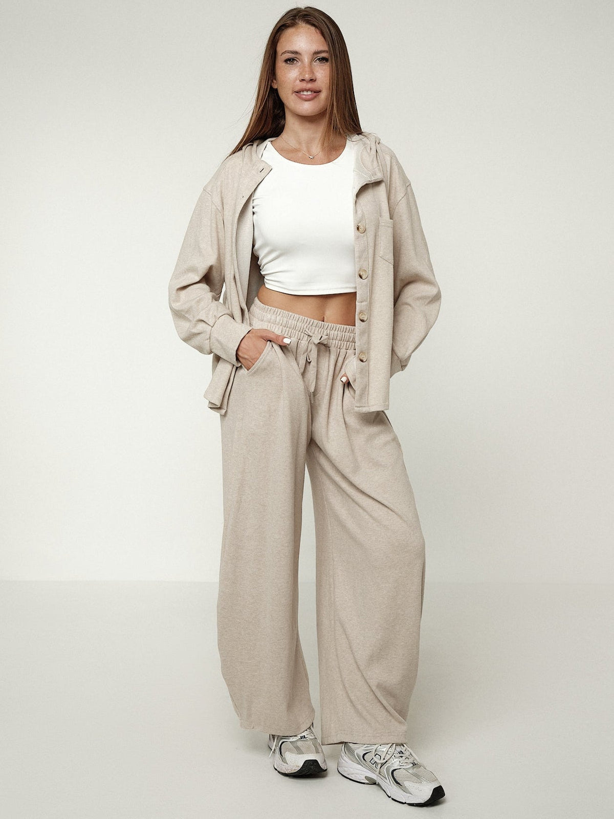 Coordinato hoodie wide